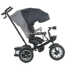 Трехколесный велосипед El Camino Modena ME 1193 Dark Gray с ручкой, графитовый фото 41