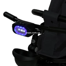 Трехколесный велосипед El Camino Modena ME 1193 Dark Gray с ручкой, графитовый фото 86