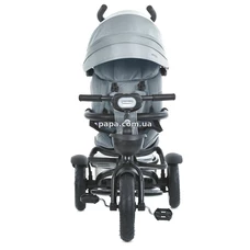 Трехколесный велосипед El Camino Modena ME 1193 Gray с ручкой, серый фото 14