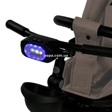 Велосипед с родительской ручкой El Camino Modena ME 1193 Beige Praline, бежевый фото 31