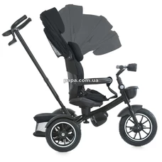 Велосипед с родительской ручкой El Camino Modena ME 1193 Black, черный фото 54