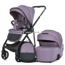 Универсальная коляска 2 в 1 El Camino Coil ME 1190 Grape Pink розовая, люлька, прогулочный блок фото 14