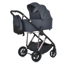 Универсальная коляска 2 в 1 El Camino Coil ME 1190 Asphalt Gray серая, люлька, прогулочный блок