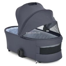 Универсальная коляска 2 в 1 El Camino Coil ME 1190 Asphalt Gray серая, люлька, прогулочный блок фото 15