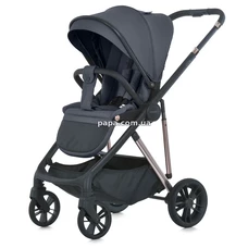 Универсальная коляска 2 в 1 El Camino Coil ME 1190 Asphalt Gray серая, люлька, прогулочный блок фото 21