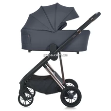 Универсальная коляска 2 в 1 El Camino Coil ME 1190 Asphalt Gray серая, люлька, прогулочный блок фото 63