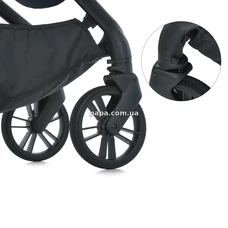 Универсальная коляска 2 в 1 El Camino Coil ME 1190 Iris Blue синяя, люлька, прогулочный блок фото 11