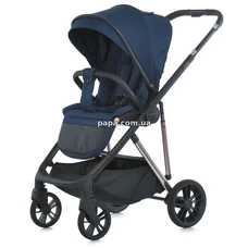 Универсальная коляска 2 в 1 El Camino Coil ME 1190 Iris Blue синяя, люлька, прогулочный блок фото 21