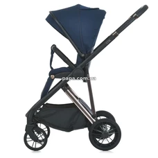 Универсальная коляска 2 в 1 El Camino Coil ME 1190 Iris Blue синяя, люлька, прогулочный блок фото 54