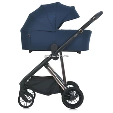 Универсальная коляска 2 в 1 El Camino Coil ME 1190 Iris Blue синяя, люлька, прогулочный блок фото 63