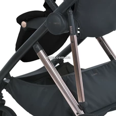 Универсальная коляска 2 в 1 El Camino Coil ME 1190 Jet Black черная, люлька, прогулочный блок фото 16