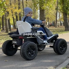 Детский электрокарт M 6029 EBLR-1 (24V) белый, 4 мотора, пульт управления фото 14