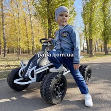 Детский электрокарт M 6029 EBLR-1 (24V) белый, 4 мотора, пульт управления фото 21