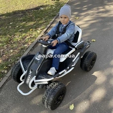 Детский электрокарт M 6029 EBLR-1 (24V) белый, 4 мотора, пульт управления фото 41