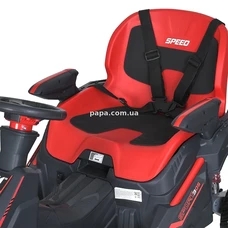 Детский электрокарт M 6029 EBLR-3 (24V) красный, 4 мотора, пульт управления фото 11