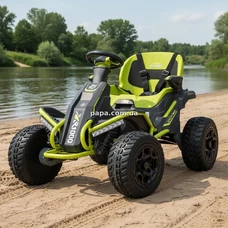 Детский электрокарт M 6029 EBLR-5 (24V) зеленый, 4 мотора, пульт управления