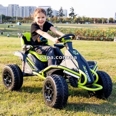 Детский электрокарт M 6029 EBLR-5 (24V) зеленый, 4 мотора, пульт управления фото 14