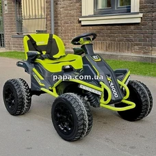 Детский электрокарт M 6029 EBLR-5 (24V) зеленый, 4 мотора, пульт управления фото 21