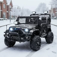 Двухместный детский электромобиль джип M 6270 EBLR-2 (24V) черный, пульт управления