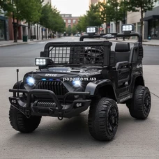 Двухместный детский электромобиль джип M 6270 EBLR-2 (24V) черный, пульт управления фото 14
