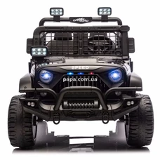 Двухместный детский электромобиль джип M 6270 EBLR-2 (24V) черный, пульт управления фото 16