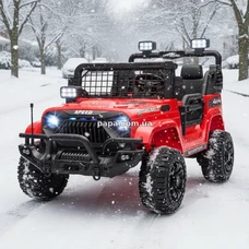 Двухместный детский электромобиль джип M 6270 EBLR-3 (24V) красный, пульт управления