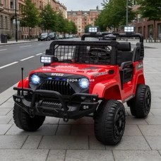 Двухместный детский электромобиль джип M 6270 EBLR-3 (24V) красный, пульт управления фото 21
