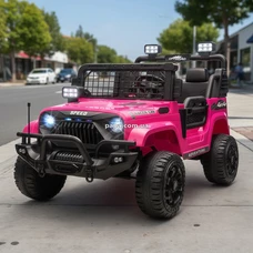 Двухместный детский электромобиль джип M 6270 EBLR-8 (24V) розовый, пульт управления фото 21