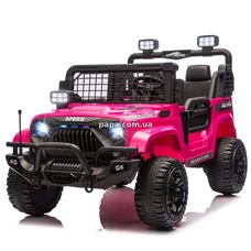Двухместный детский электромобиль джип M 6270 EBLR-8 (24V) розовый, пульт управления фото 54