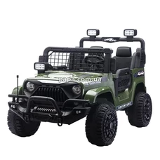 Двухместный детский электромобиль джип M 6270 EBLR-10 (24V) хаки, пульт управления фото 54