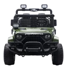 Двухместный детский электромобиль джип M 6270 EBLR-10 (24V) хаки, пульт управления фото 86