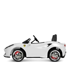 Двухместная детская машина M 6197 EBLR-1 (24V) белая, Ferrari, 2 мотора по 200 Вт фото 18