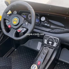 Двухместная детская машина M 6197 EBLR-3 (24V) красная, Ferrari, 2 мотора по 200 Вт фото 11