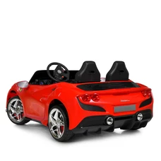 Двухместная детская машина M 6197 EBLR-3 (24V) красная, Ferrari, 2 мотора по 200 Вт фото 53