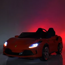 Двухместная детская машина M 6197 EBLR-3 (24V) красная, Ferrari, 2 мотора по 200 Вт фото 18