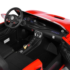 Двухместная детская машина M 6197 EBLR-3 (24V) красная, Ferrari, 2 мотора по 200 Вт фото 28