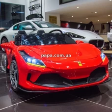 Двухместная детская машина M 6197 EBLR-3 (24V) красная, Ferrari, 2 мотора по 200 Вт фото 86
