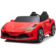 Двухместная детская машина M 6197 EBLR-3 (24V) красная, Ferrari, 2 мотора по 200 Вт фото 92