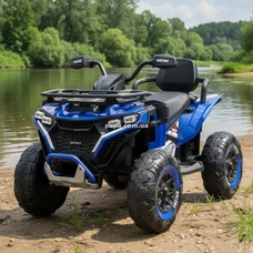 Детский электроквадроцикл M 6272 EBLR-4 (24V) синий, с пультом управления