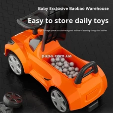 Детская каталка - толокар M 6299-12 Bambi, светятся фары, музыка, голубая фото 71