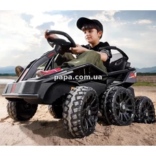 Детский электрокарт M 5765 EBLR-2 черный, 4 мотора 35W фото 14