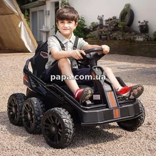 Детский электрокарт M 5765 EBLR-2 черный, 4 мотора 35W фото 21