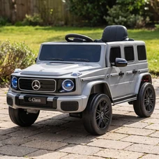 Детский электромобиль JJ2580EBLR-11(24V) серый Mercedes с EVA колесами