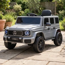 Детский электромобиль JJ2580EBLR-11(24V) серый Mercedes с EVA колесами фото 63