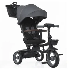 Трехколесный велосипед Turbo Trike MT 1038-1 Charcoal Gray темно-серый с ручкой