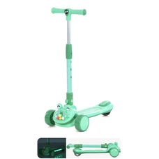 Детский самокат iTrike JR3-134-GR зеленый трехколесный