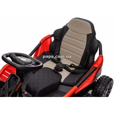 Детский электрокарт M 5765 EBLR-3 красный, 4 мотора 35W фото 28