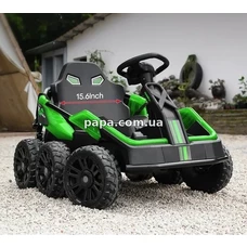 Детский электрокарт M 5765 EBLR-5 зеленый, 4 мотора 35W фото 21