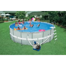 Intex 28334, каркасный бассейн, 549 х 132 см., песочный фильтр-насос, хлоргенератор фото 14