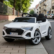 Детский электромобиль Audi M 5899 EBLR-1 белый, мягкое сиденье